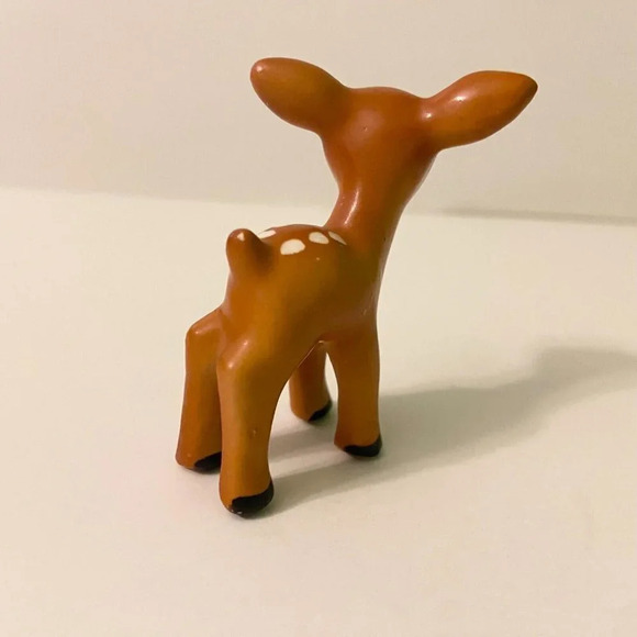 Vintage Small  Ceramic Deer Fawn Figurine 2.25 Inch Tall Germany Figure - Picture 4 of 15